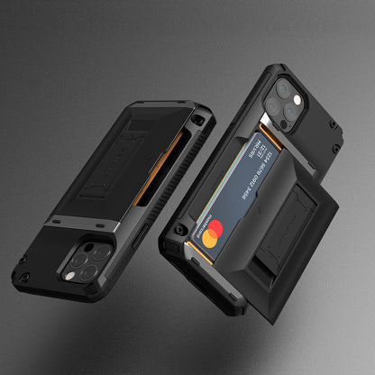 Apple 12 Pro rugged  Damda Glide Hybrid wallet case with multiple durable and convenient card slot and Kickstand with sleek minimalist look by VRS Design