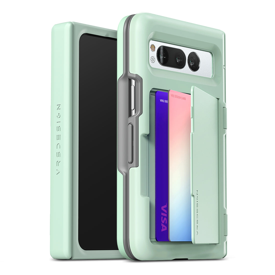 Google Pixel Fold rugged modern wallet case with multiple durable and convenient card slot with sleek minimalist look by VRS