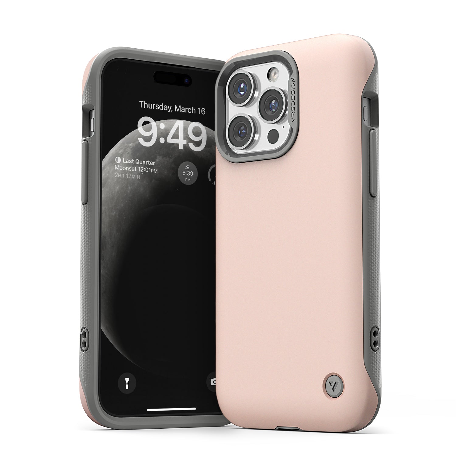 New Applie iPhone 15 Pro Terra Guard Modern Rugged Magsafe Minimalist Case by VRS Pink Sand New Applie iPhone 15 Pro Terra Guard Modern Rugged Magsafe Minimalist Case by VRS Pink Sand