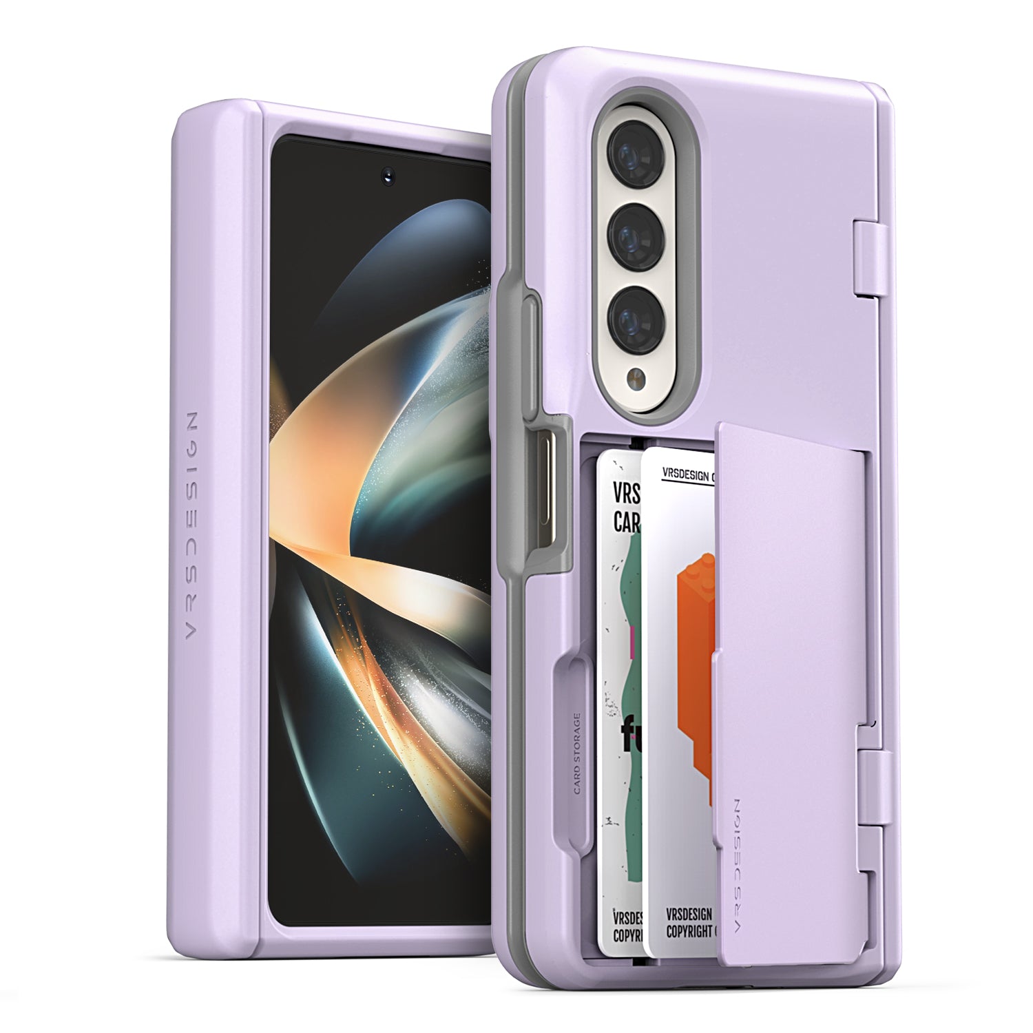 Samsung Galaxy Z Fold 4 wallet rugged case with multiple durable and convenient card slot with sleek minimalism by VRS