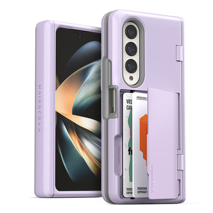 Samsung Galaxy Z Fold 4 wallet rugged case with multiple durable and convenient card slot with sleek minimalism by VRS