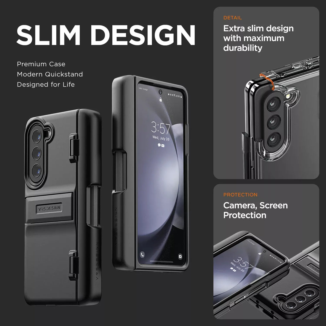 Galaxy Z Fold 5 5G Case Quick Stand Modern Series