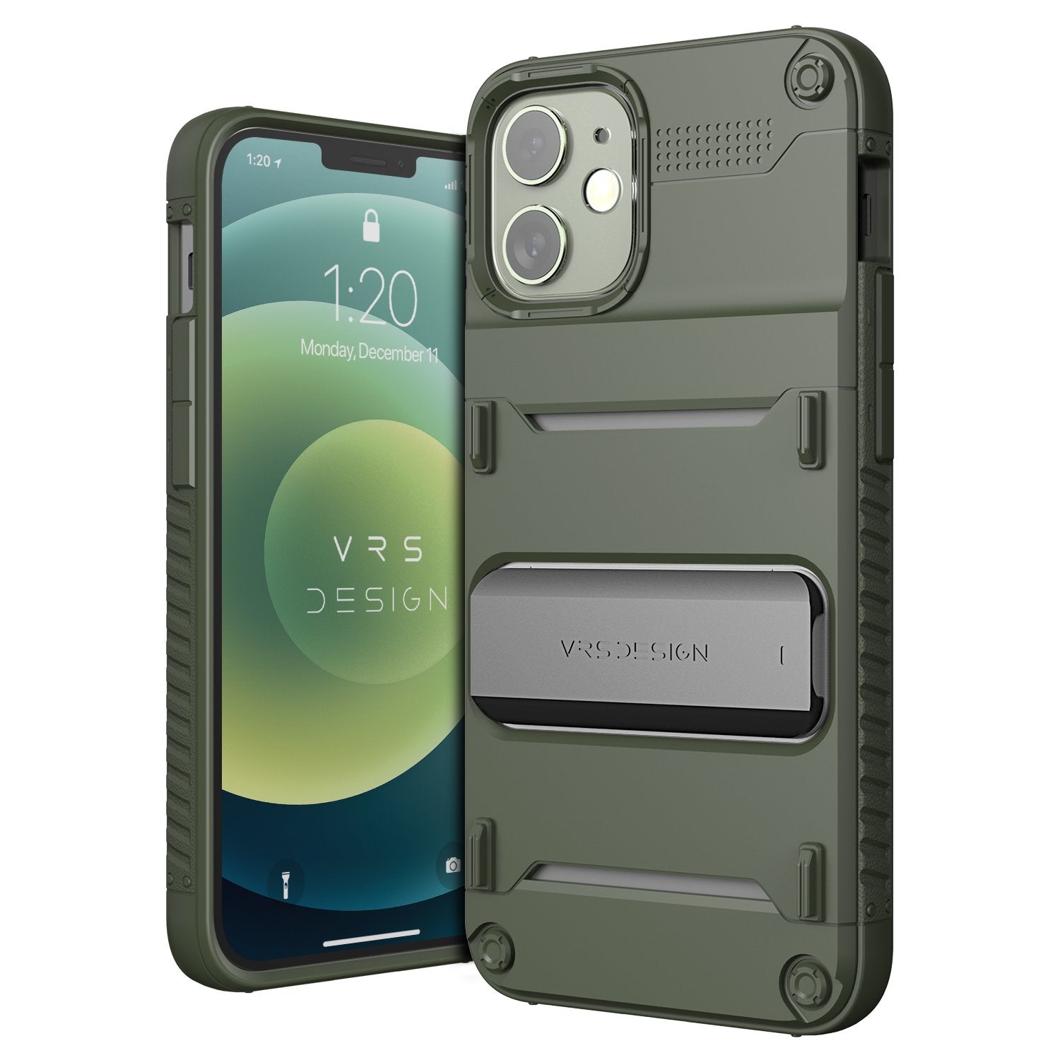 Apple 12 mini rugged Glide wallet case with multiple durable and convenient card slot with sleek minimalist look by VRS