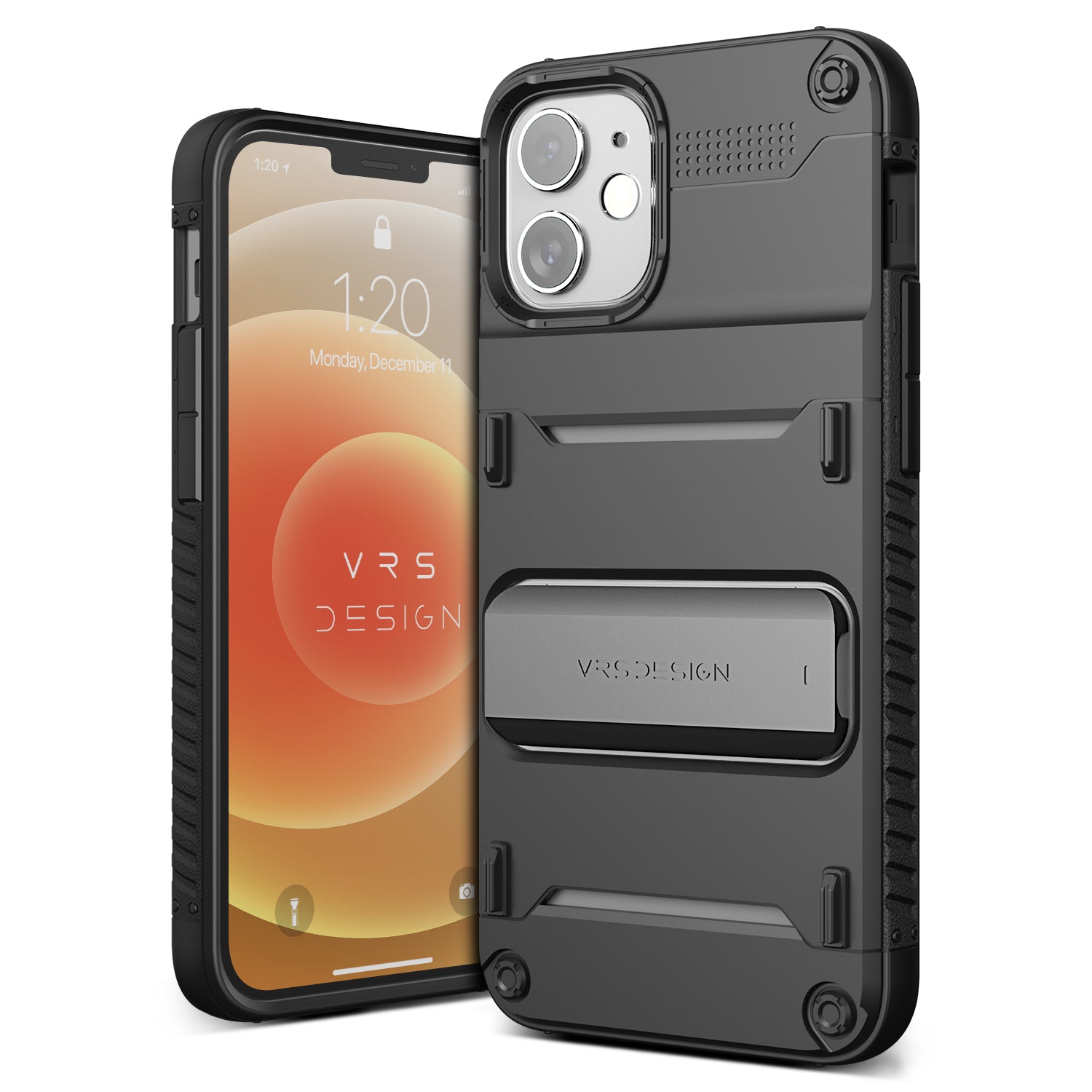 Apple 12 mini rugged Glide wallet case with multiple durable and convenient card slot with sleek minimalist look by VRS