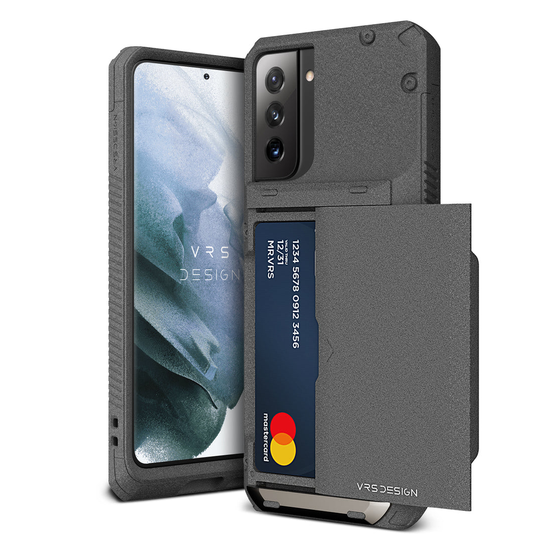 Samsung Galaxy S21 wallet rugged case with multiple durable and convenient card slot with sleek minimalism by VRS