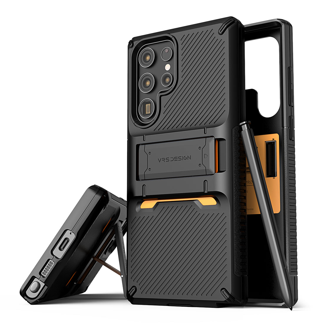 Samsung Galaxy S22 Plus wallet rugged case with multiple durable and convenient card slot with sleek minimalism by VRS