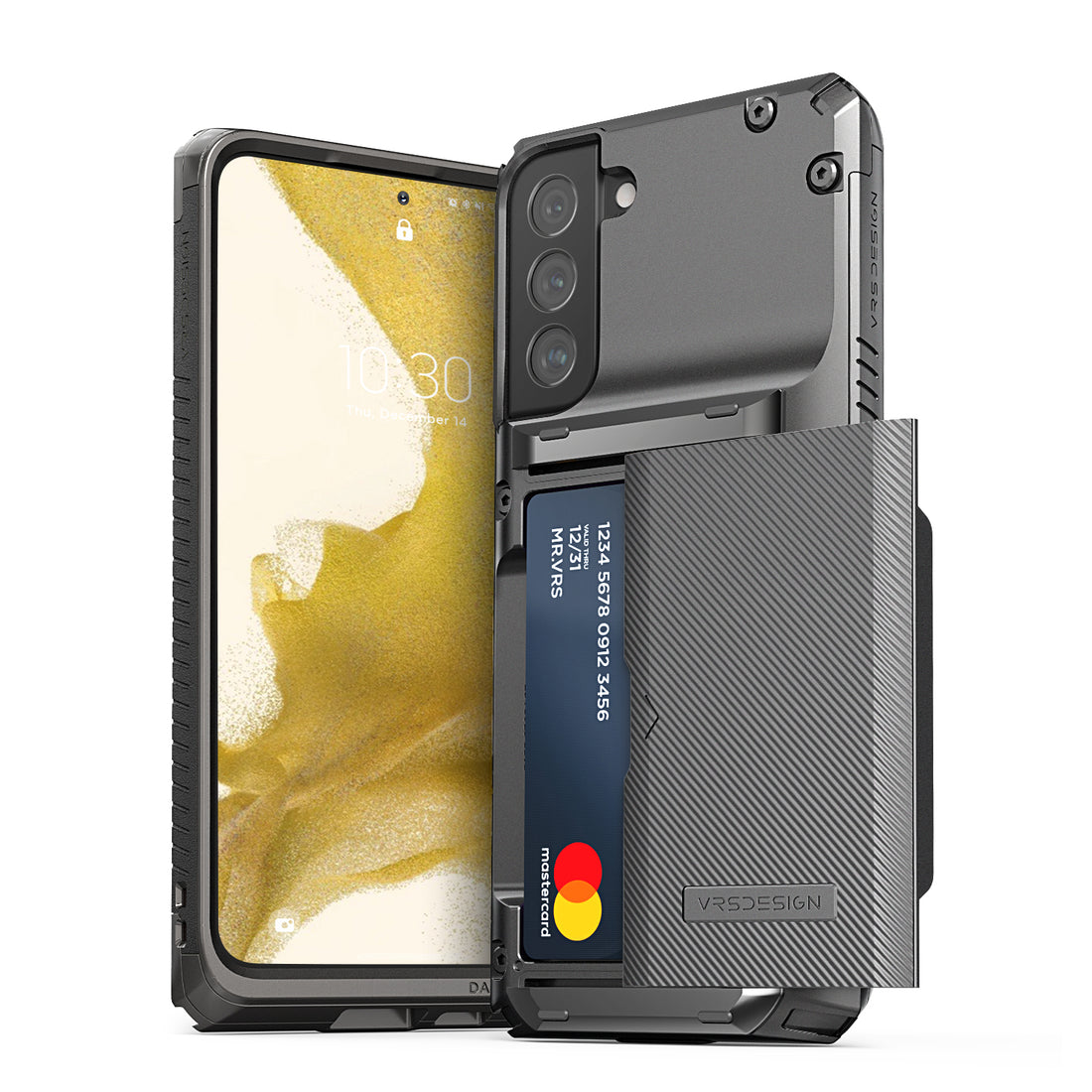 Samsung Galaxy S22 Plus wallet rugged case with multiple durable and convenient card slot with sleek minimalism by VRS