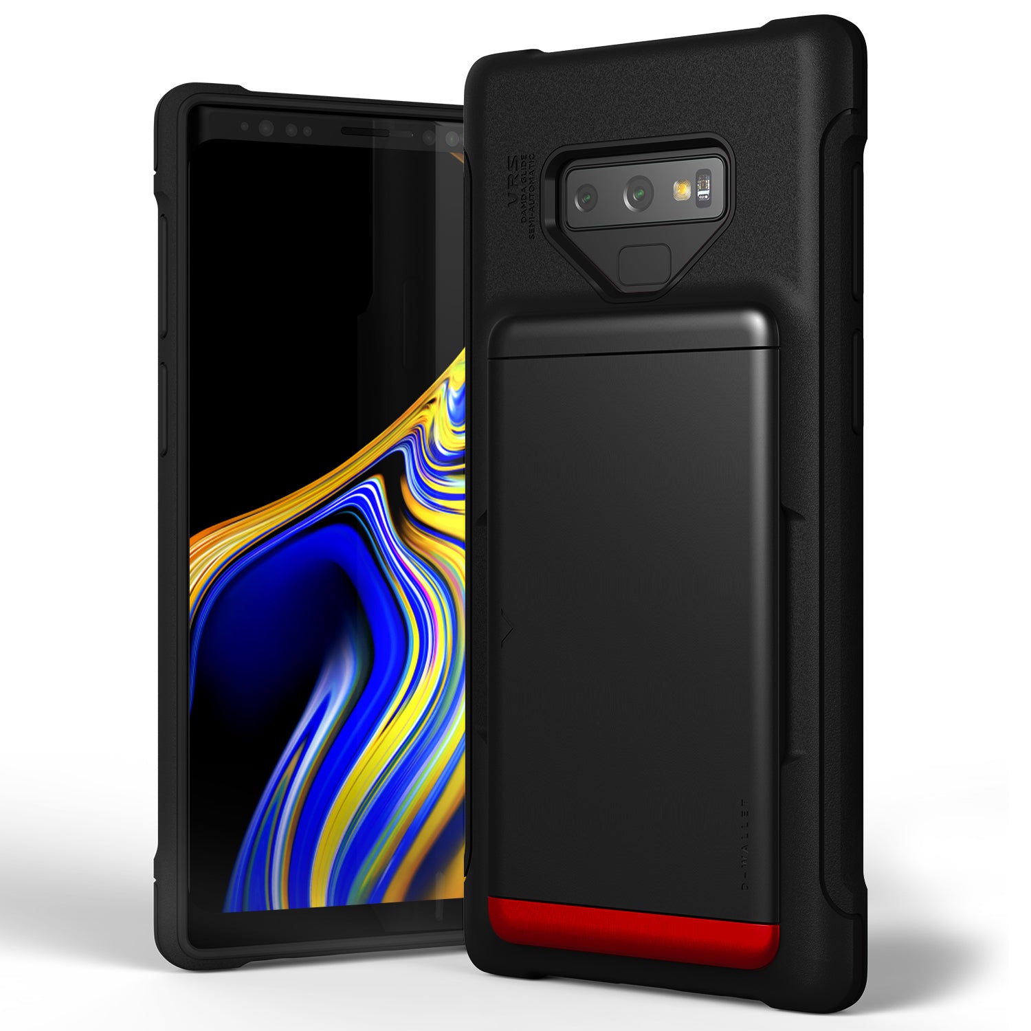 Samsung Galaxy Note 9 Plus wallet rugged case with multiple durable and convenient card slot with sleek minimalism by VRS