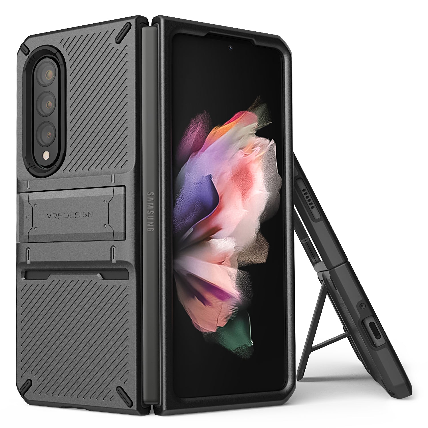 Samsung Galaxy Z Fold 3 wallet rugged case with multiple durable and convenient card slot with sleek minimalism by VRS