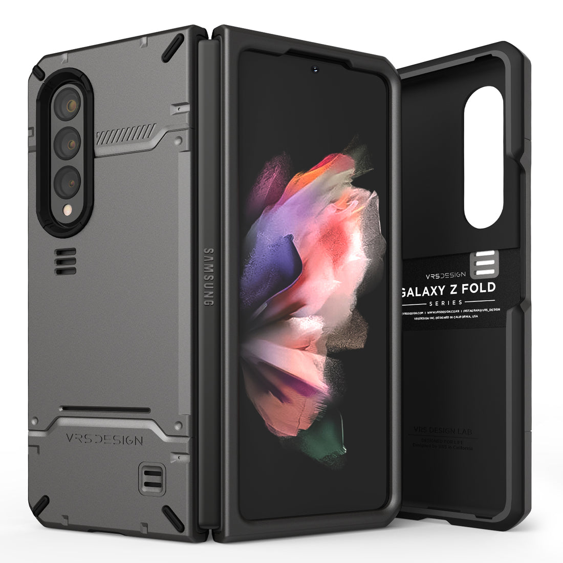 Samsung Galaxy Z Fold 3 wallet rugged case with multiple durable and convenient card slot with sleek minimalism by VRS