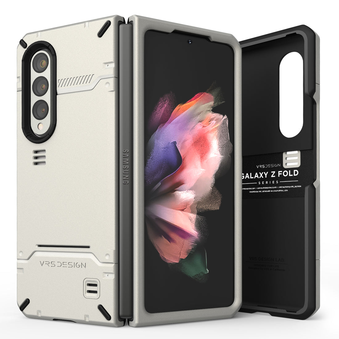 Samsung Galaxy Z Fold 3 wallet rugged case with multiple durable and convenient card slot with sleek minimalism by VRS