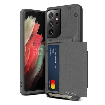 Samsung Galaxy S21 Ultra Card Holder Rugged Wallet Case by VRS