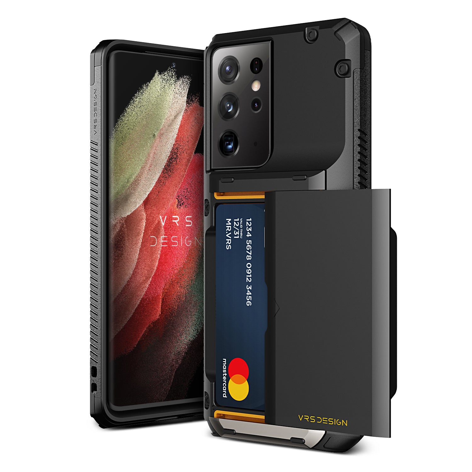 Samsung Galaxy S21 Plus wallet rugged case with multiple durable and convenient card slot with sleek minimalism by VRS