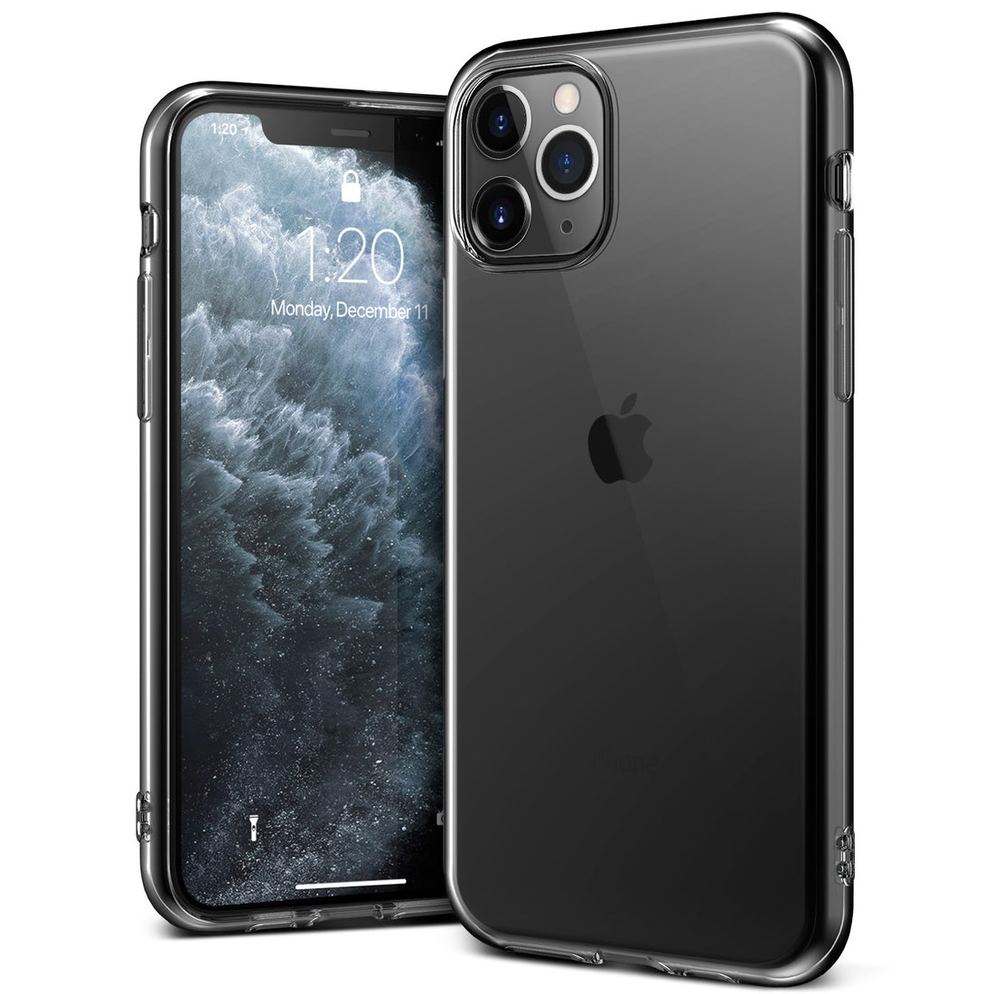 iPhone 11 Pro Case Damda Crystal Fit Anti-yellowing everlasting clear back  adds sleek and minimalist design.