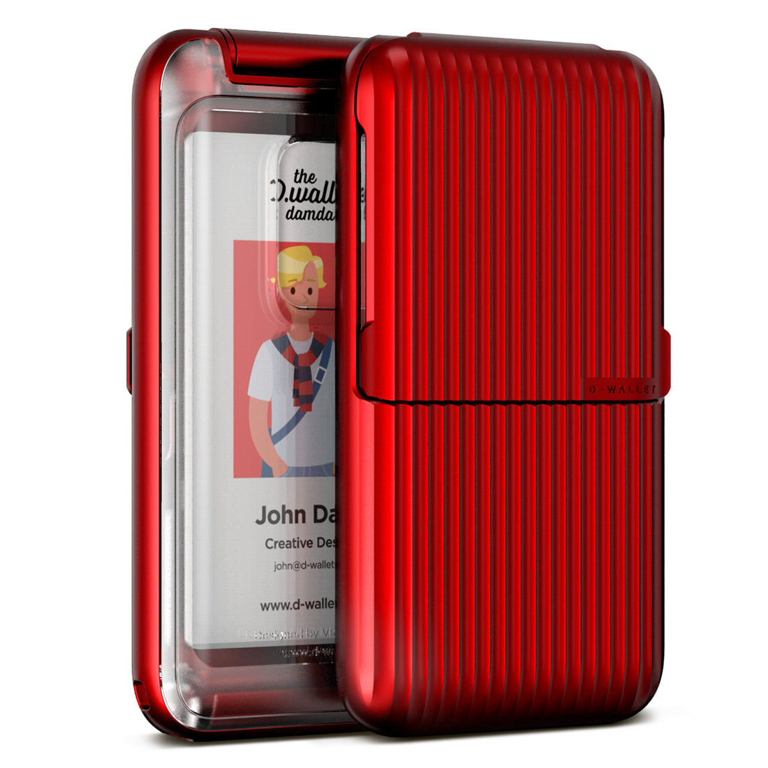 Stylish functional modern wallet with a luxurious finish for Apple iPhone, Samsung Galaxy or Google Pixel case by VRS DESIGN