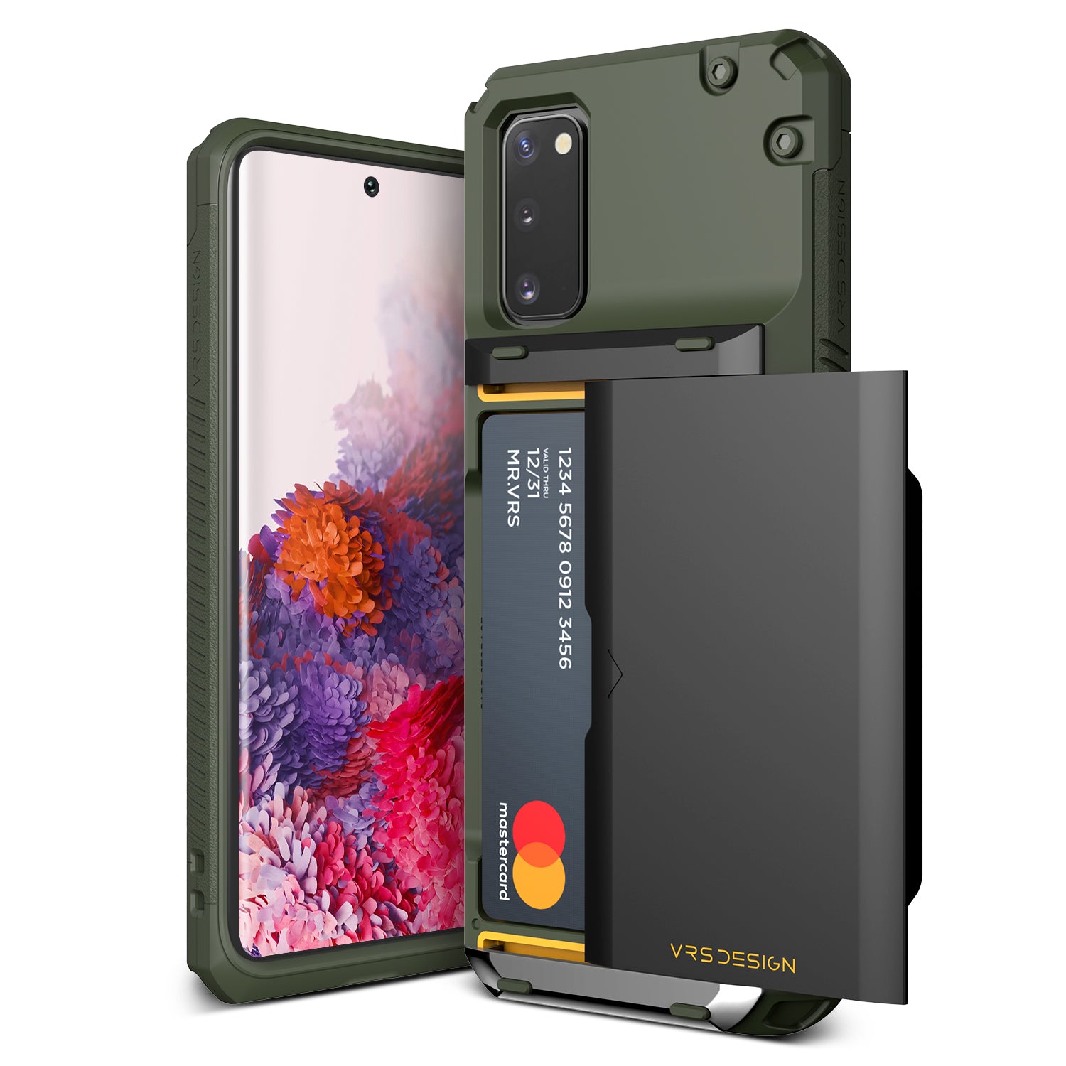 Samsung Galaxy S20 Plus wallet rugged case with multiple durable and convenient card slot with sleek minimalism by VRS