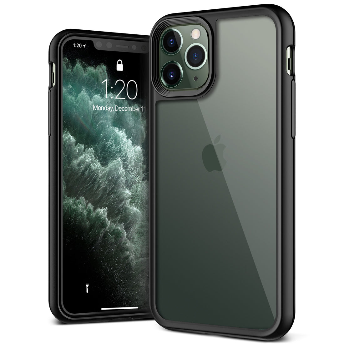 iPhone 11 Pro Case Damda Crystal Mixx Black  Anti-yellowing everlasting clear back  adds sleek and minimalist design.