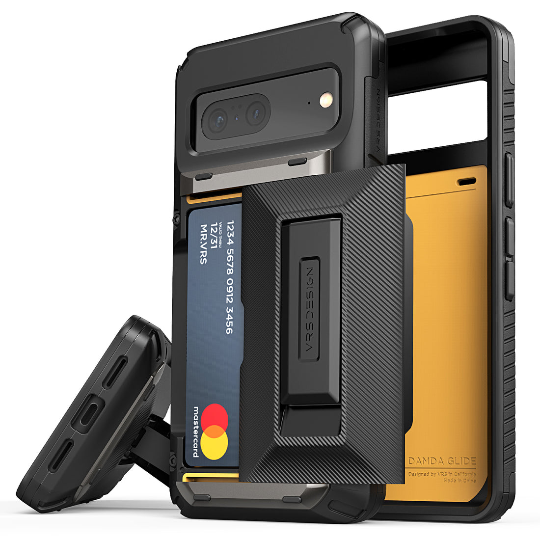 Google Pixel 7 Pro rugged Glide wallet case with multiple durable and convenient card slot with sleek minimalist look by VRS