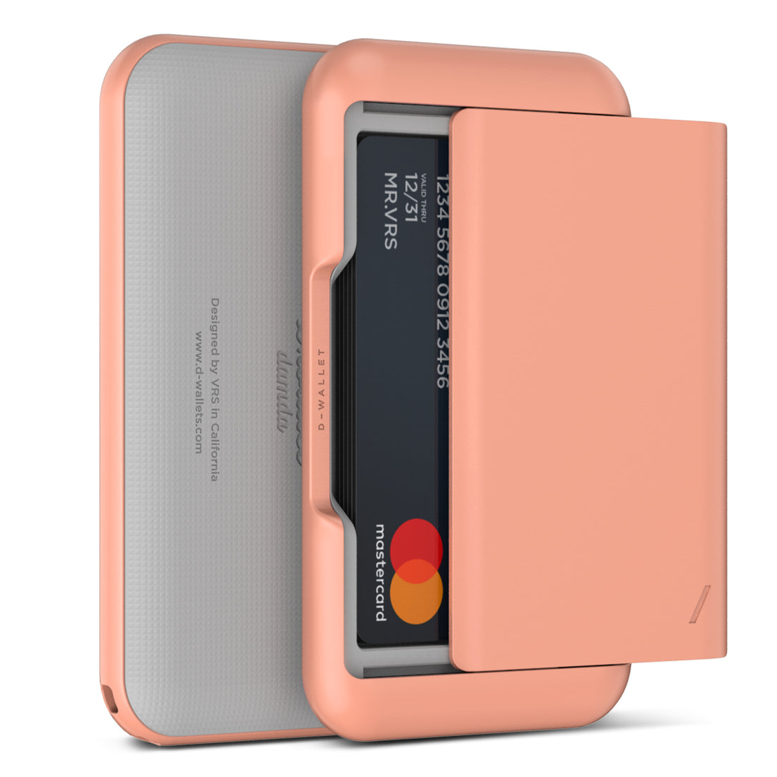 Stylish functional modern wallet with a luxurious finish for Apple iPhone, Samsung Galaxy or Google Pixel case by VRS DESIGN