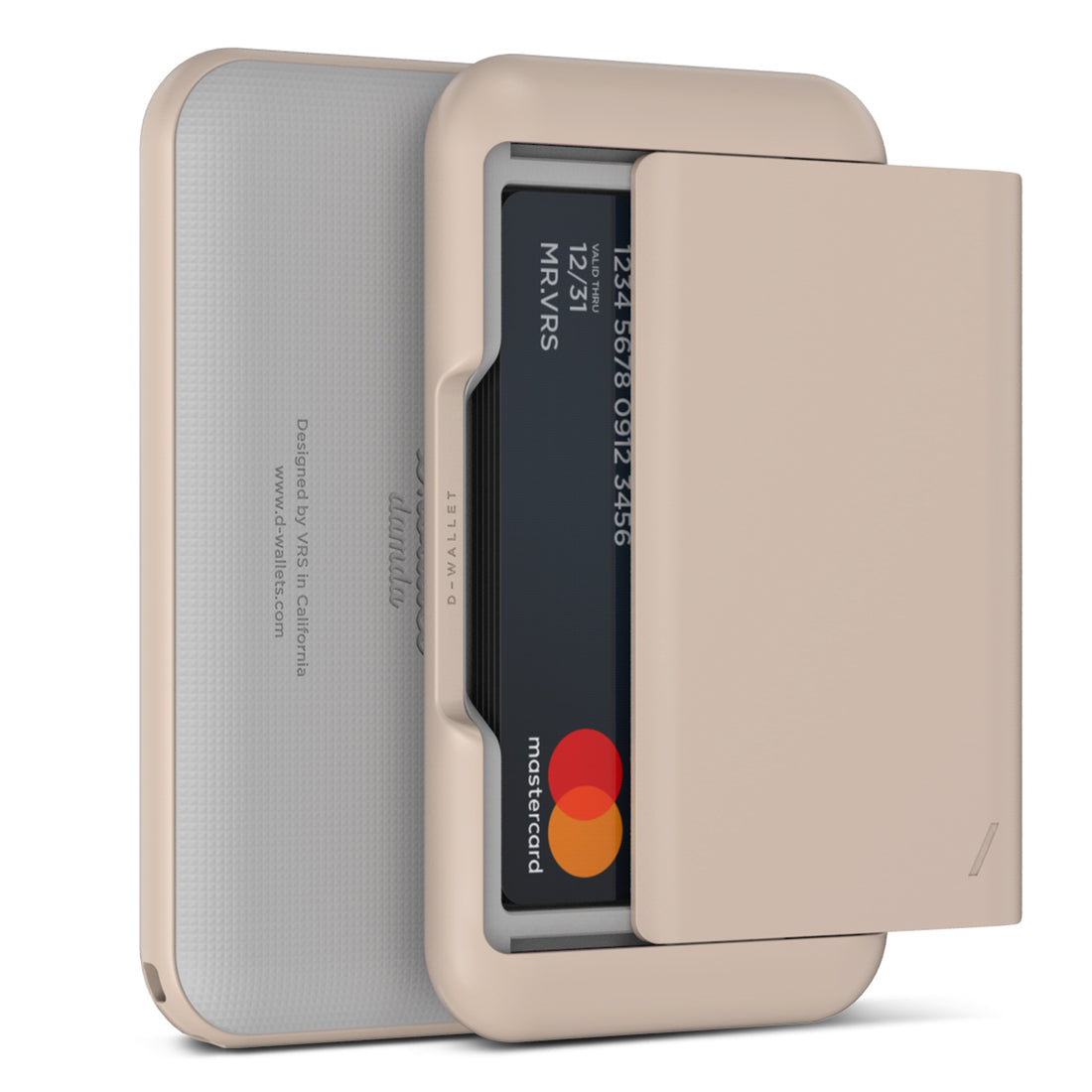 Stylish functional modern wallet with a luxurious finish for Apple iPhone, Samsung Galaxy or Google Pixel case by VRS DESIGN