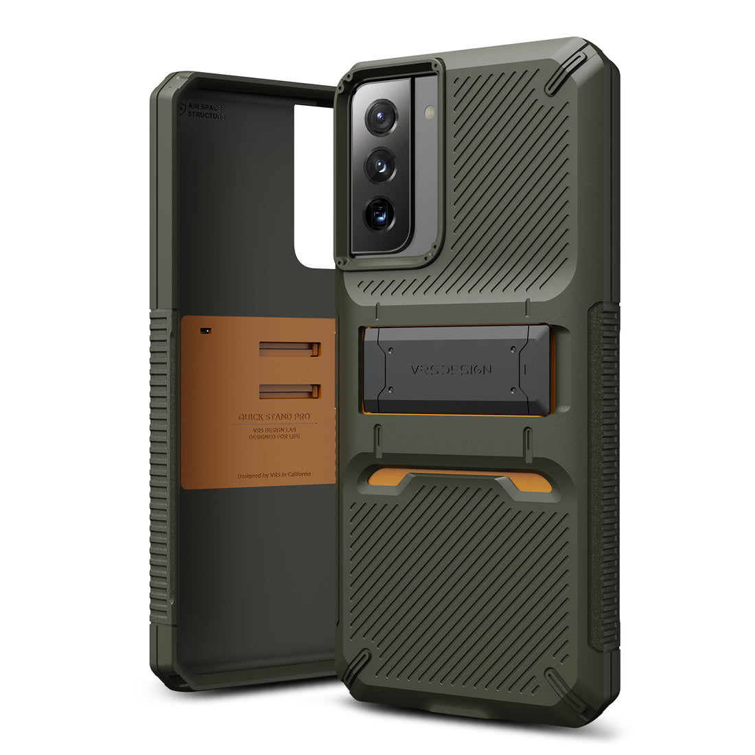 Samsung Galaxy S21 Plus wallet rugged case with multiple durable and convenient card slot with sleek minimalism by VRS