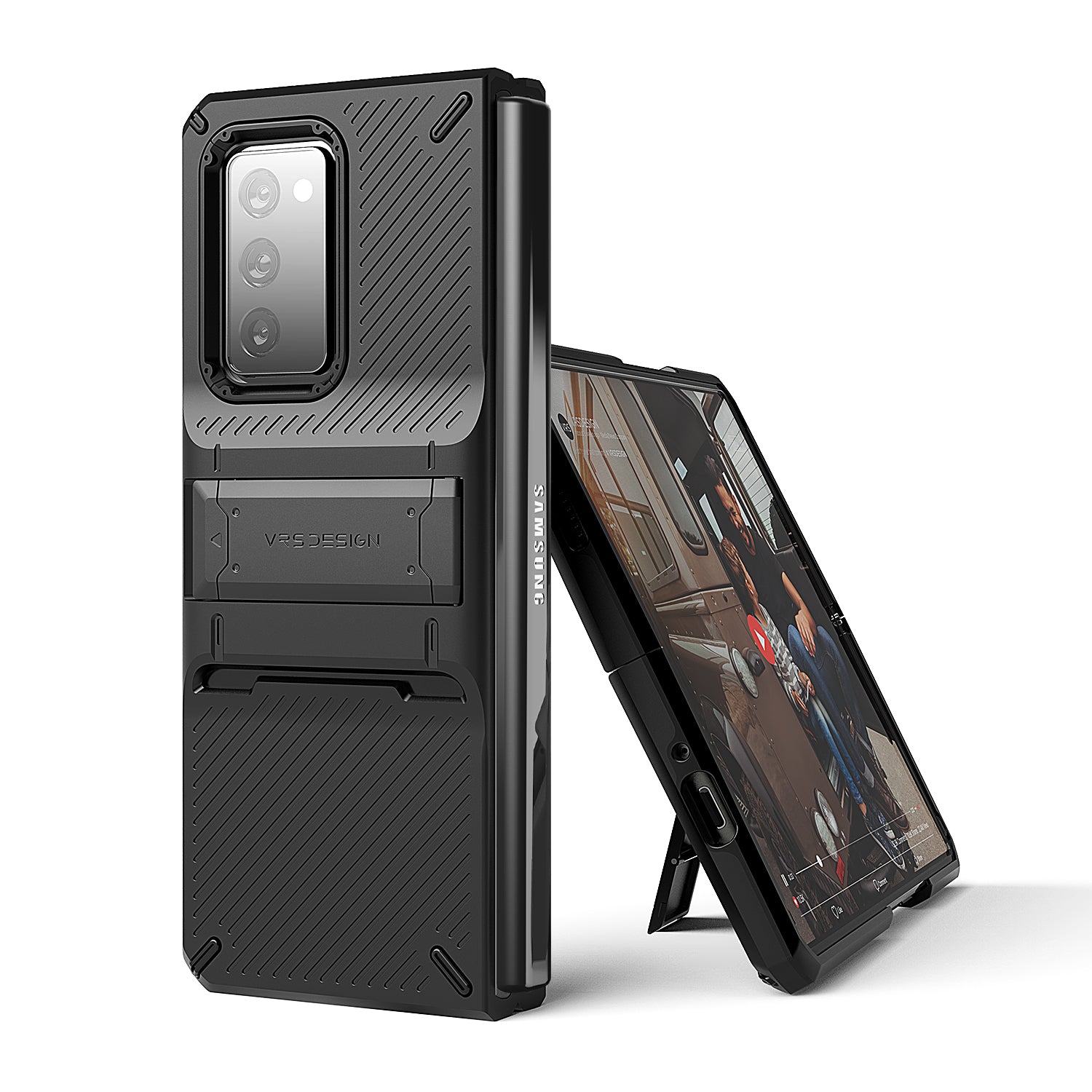 Samsung Galaxy Z Fold 2 wallet rugged case with multiple durable and convenient card slot with sleek minimalism by VRS