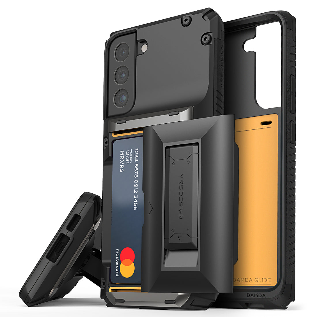 Samsung Galaxy S22 Plus wallet rugged case with multiple durable and convenient card slot with sleek minimalism by VRS