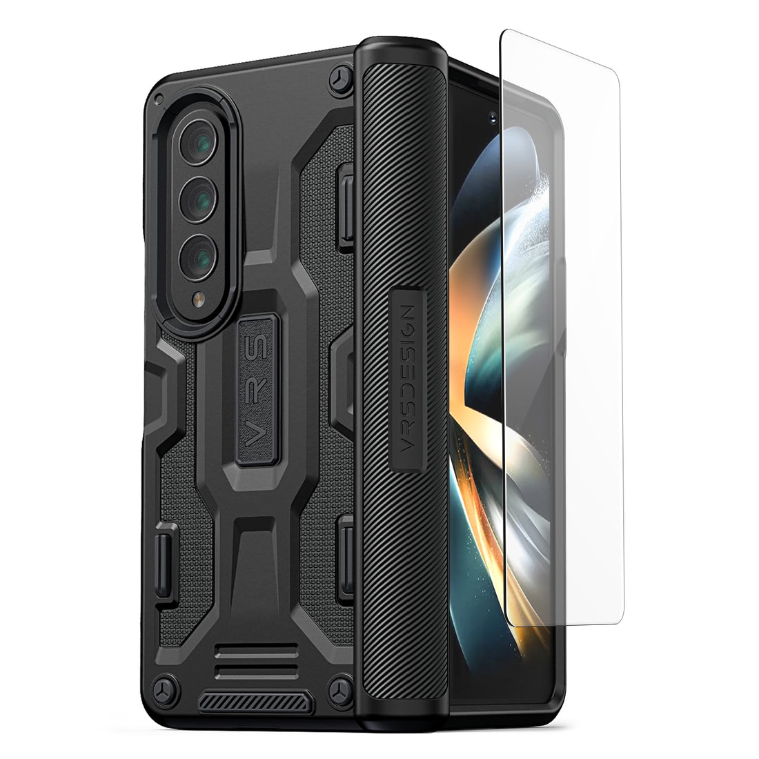 Samsung Galaxy Z Fold 4 wallet rugged case with multiple durable and convenient card slot with sleek minimalism by VRS