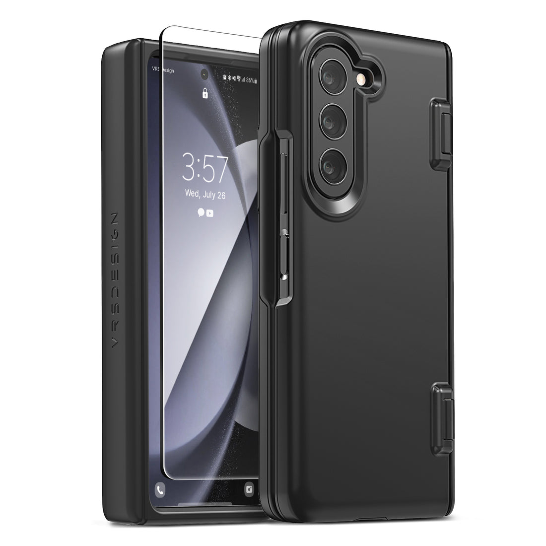 Samsung Galaxy Z Fold 5 slim rugged case multiple durable convenience card wallet storage sleek design minimalist modern women color perfect