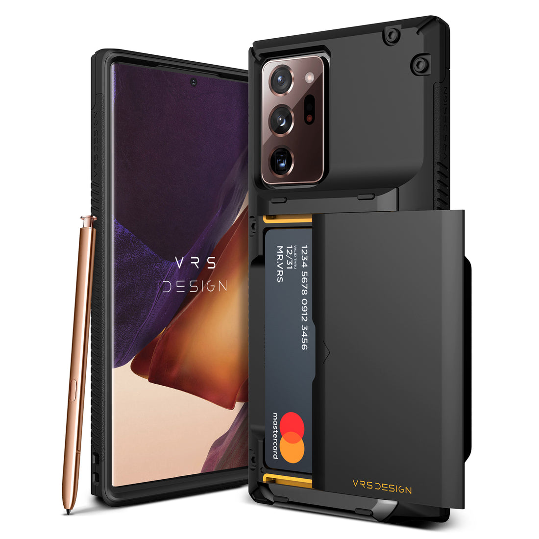 Samsung Galaxy Note 20 Plus wallet rugged case with multiple durable and convenient card slot with sleek minimalism by VRS