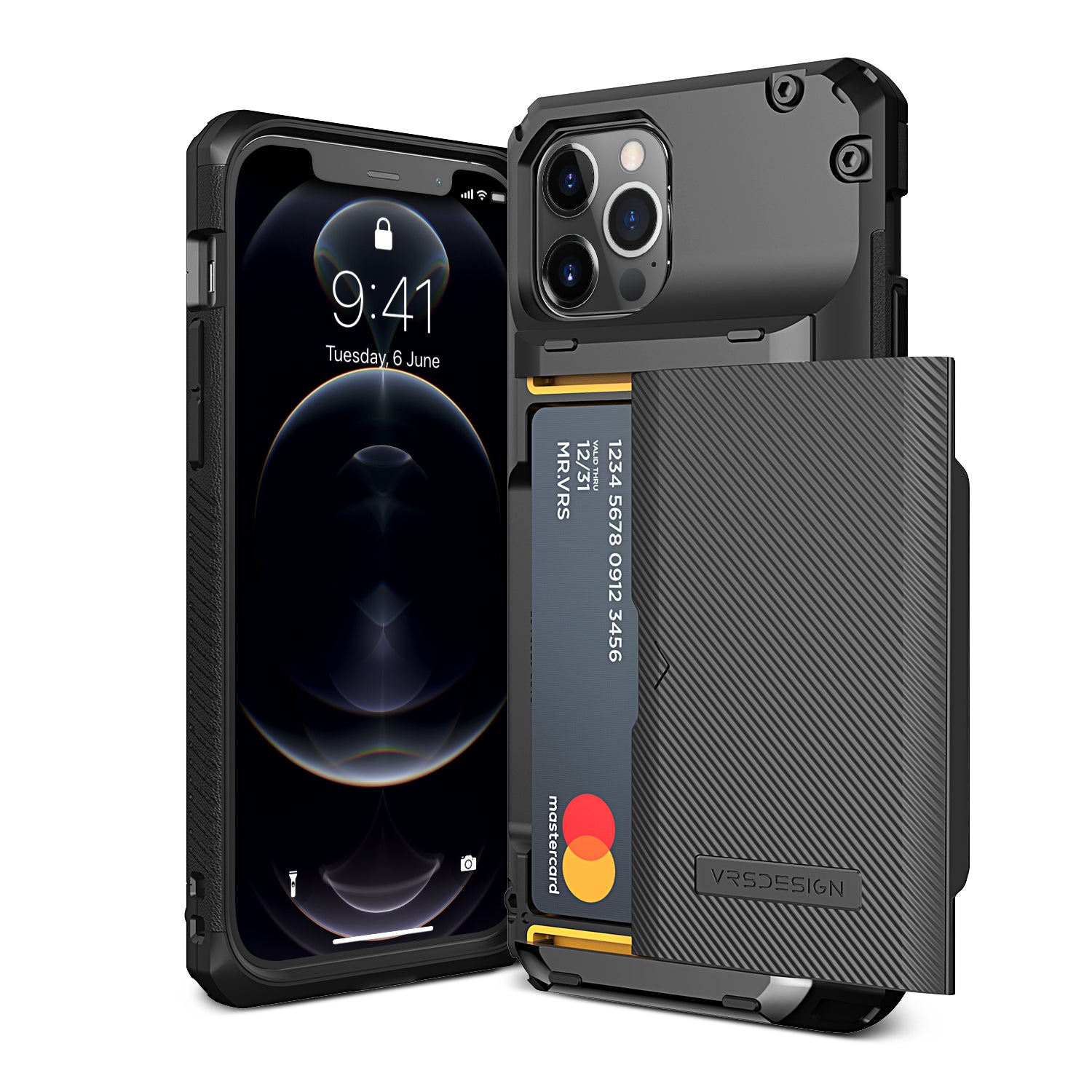 Rugged modern Apple iPhone 12 Pro Max case Glide Hybrid by VRS