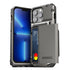 Apple 13 pro rugged Glide wallet case with multiple durable and convenient card slot with sleek minimalist look by VRS
