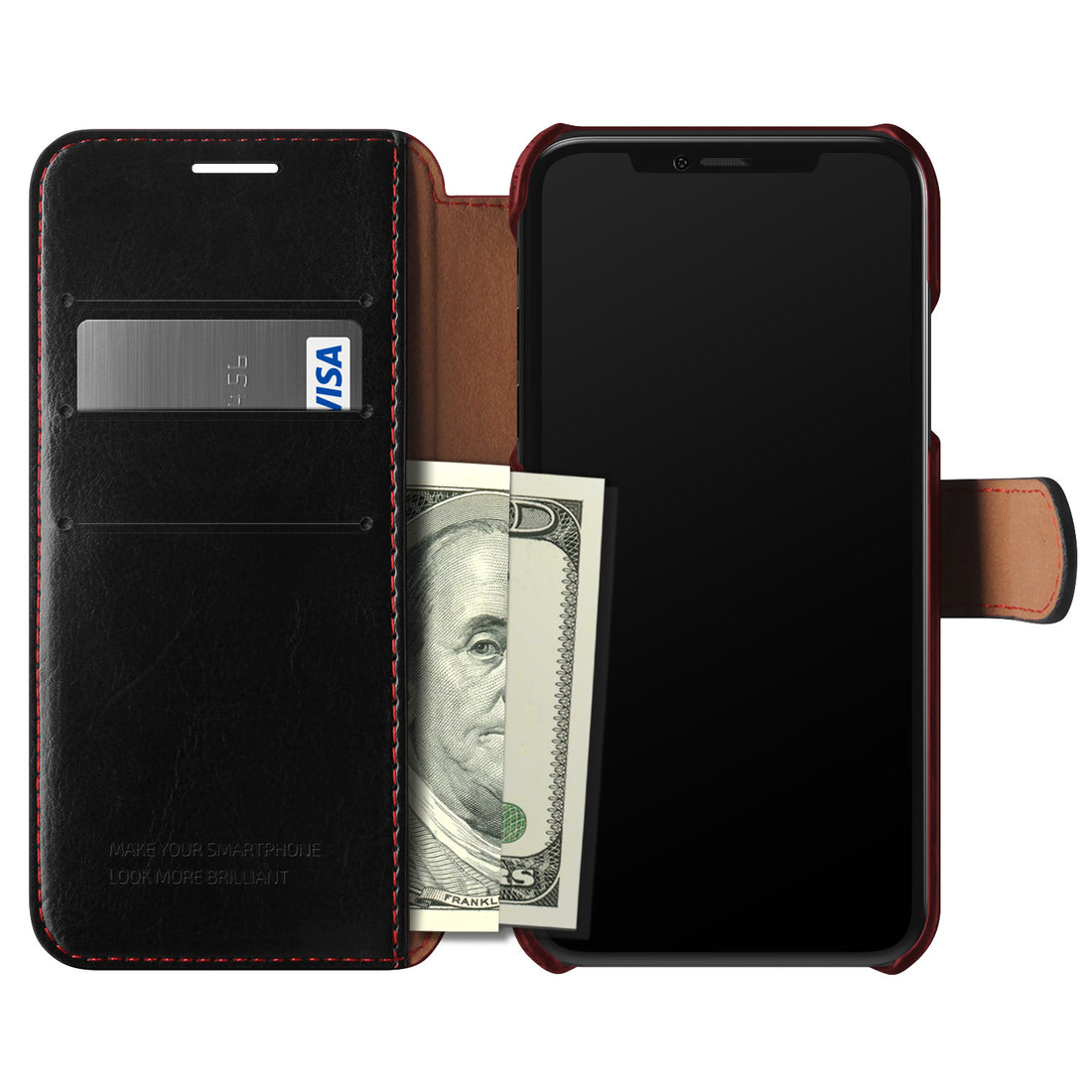 Apple iPhone 8 rugged Glide wallet case with multiple durable and convenient card slot with sleek minimalist look by VRS 