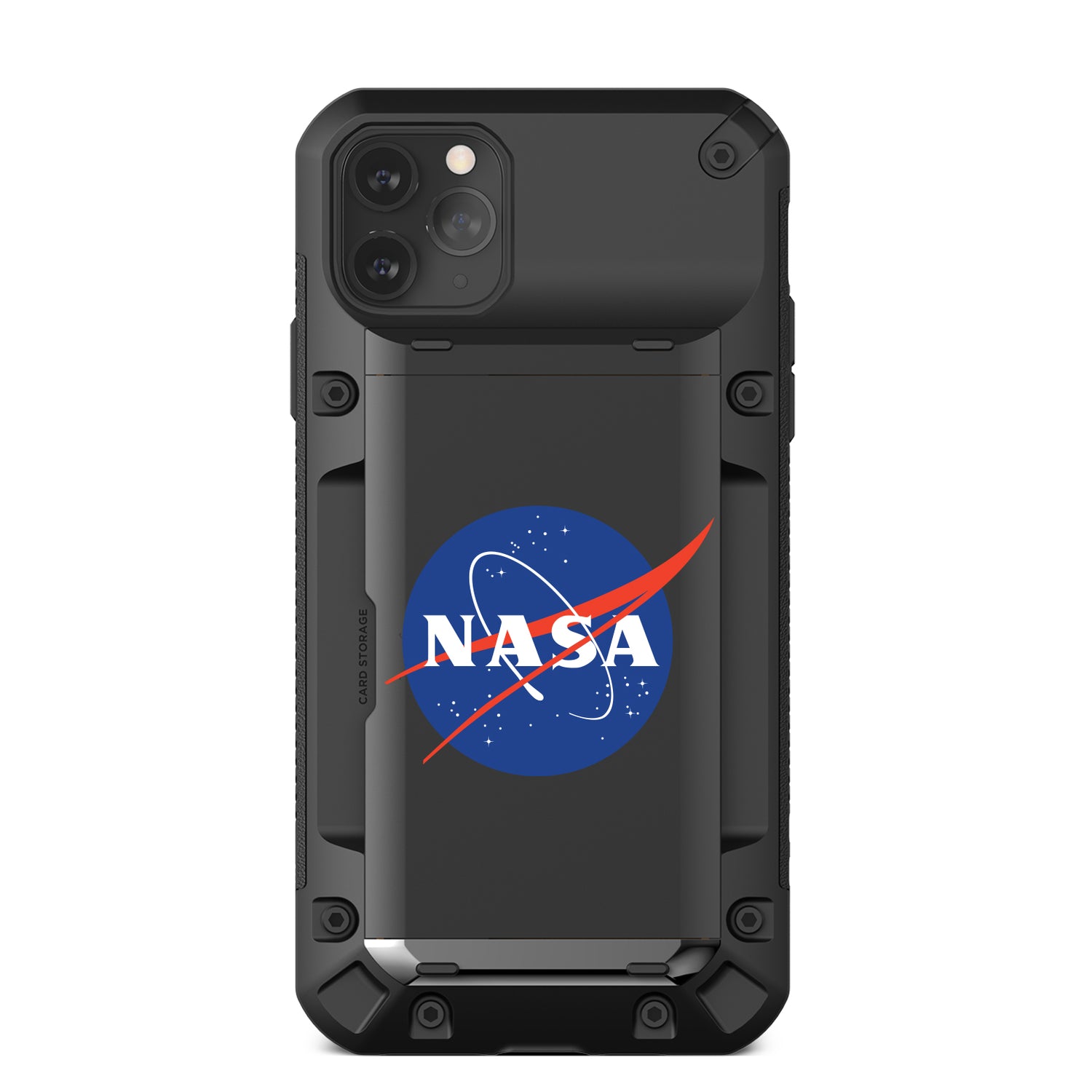 iPhone 11 Pro Max Case Damda Glide Pro NASA High quality TPU material Body and Real Metal Stripe for extreme drop protectionSufficient 3-4 card tough storage that heavily limits wireless charging.