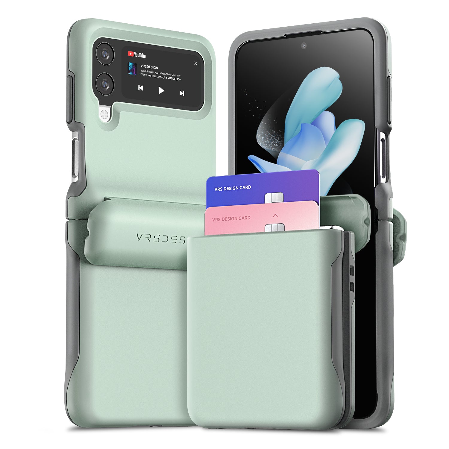 Sleek rugged Galaxy Z Fold 3 Slim minimalist case by VRS DESIGN
