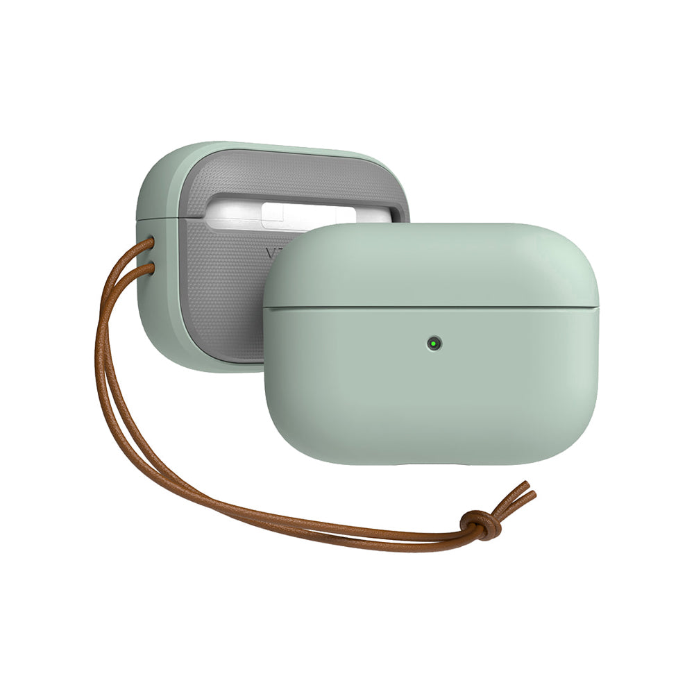 VRS Design® Apple AirPods Pro hard premium wireless Case leather strap