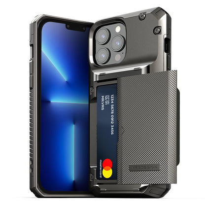 Apple 13 Pro Max rugged Glide wallet case with multiple durable and convenient card slot with sleek minimalist look by VRS