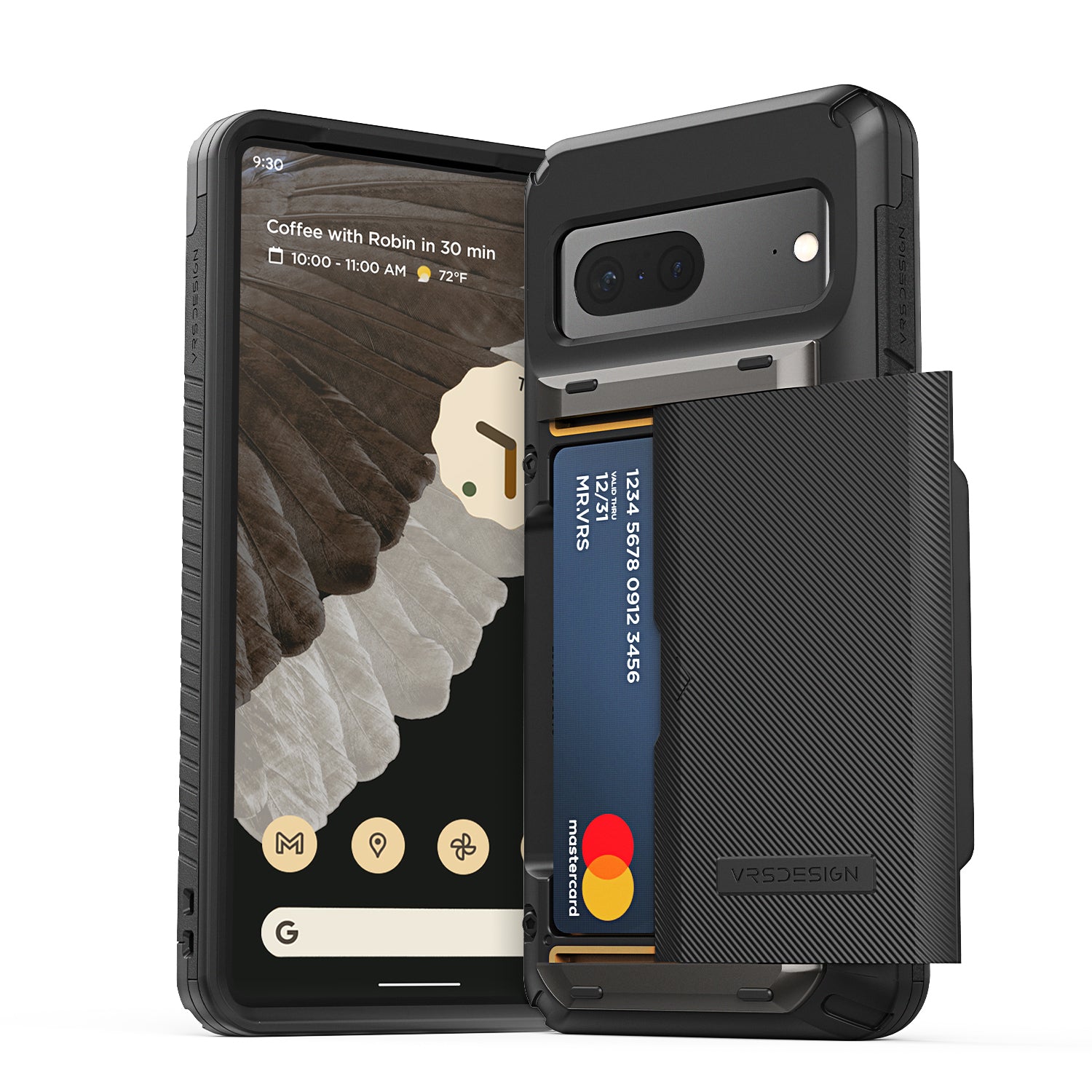 Google Pixel 7 Pro rugged Glide wallet case with multiple durable and convenient card slot with sleek minimalist look by VRS
