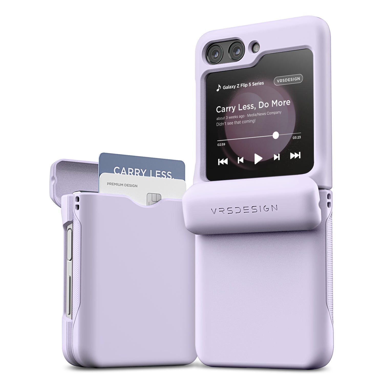 SAMSUNG Galaxy Buds 2/Pro/Live Z Flip 3 Cover Case - Black Cream Lavender  Green