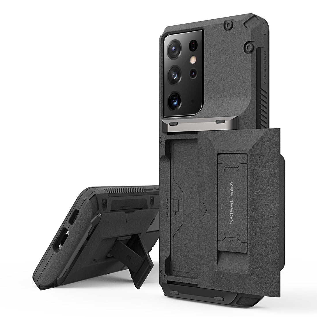 Samsung Galaxy S21 Plus wallet rugged case with multiple durable and convenient card slot with sleek minimalism by VRS