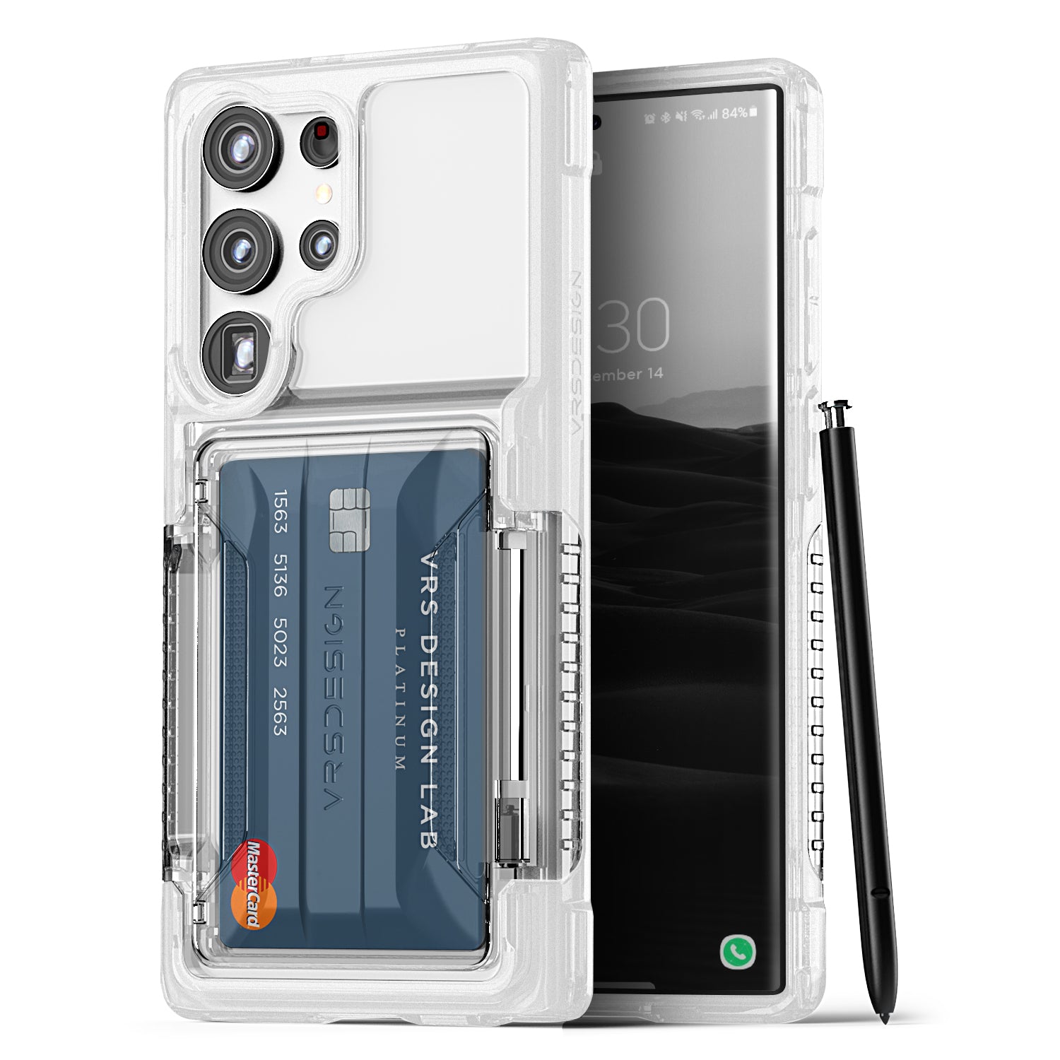 Rugged Galaxy S23 Ultra wallet case minimalist case by VRS DESIGN